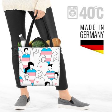 VOID Henkeltasche (1-tlg), Herz LGBTQ Menschen Transgender FArben Progress Gay pride flag parade