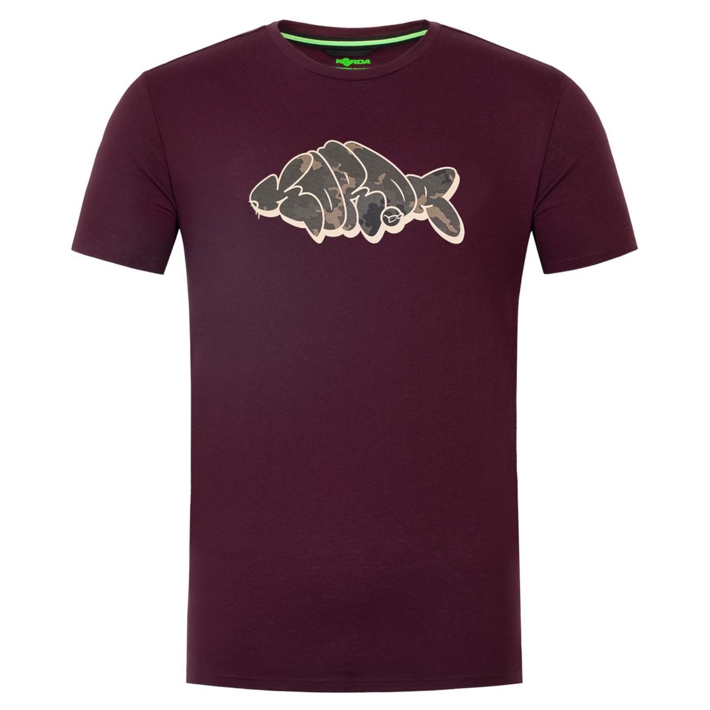 Korda T-Shirt Korda Outline Tee Burgundy - T-Shirt für Angler