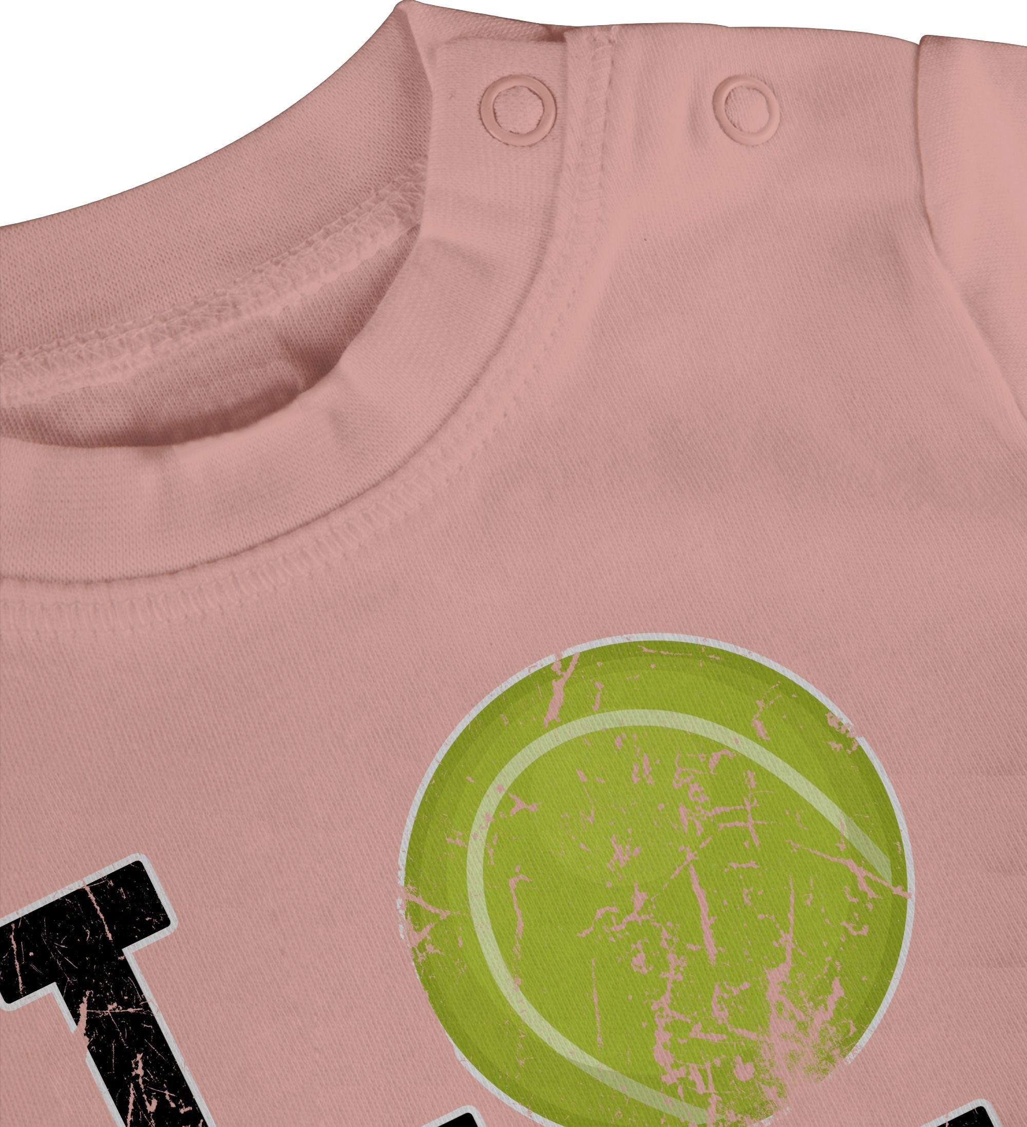 Shirtracer T-Shirt Love Tennis Babyrosa & Sport Baby Bewegung 3