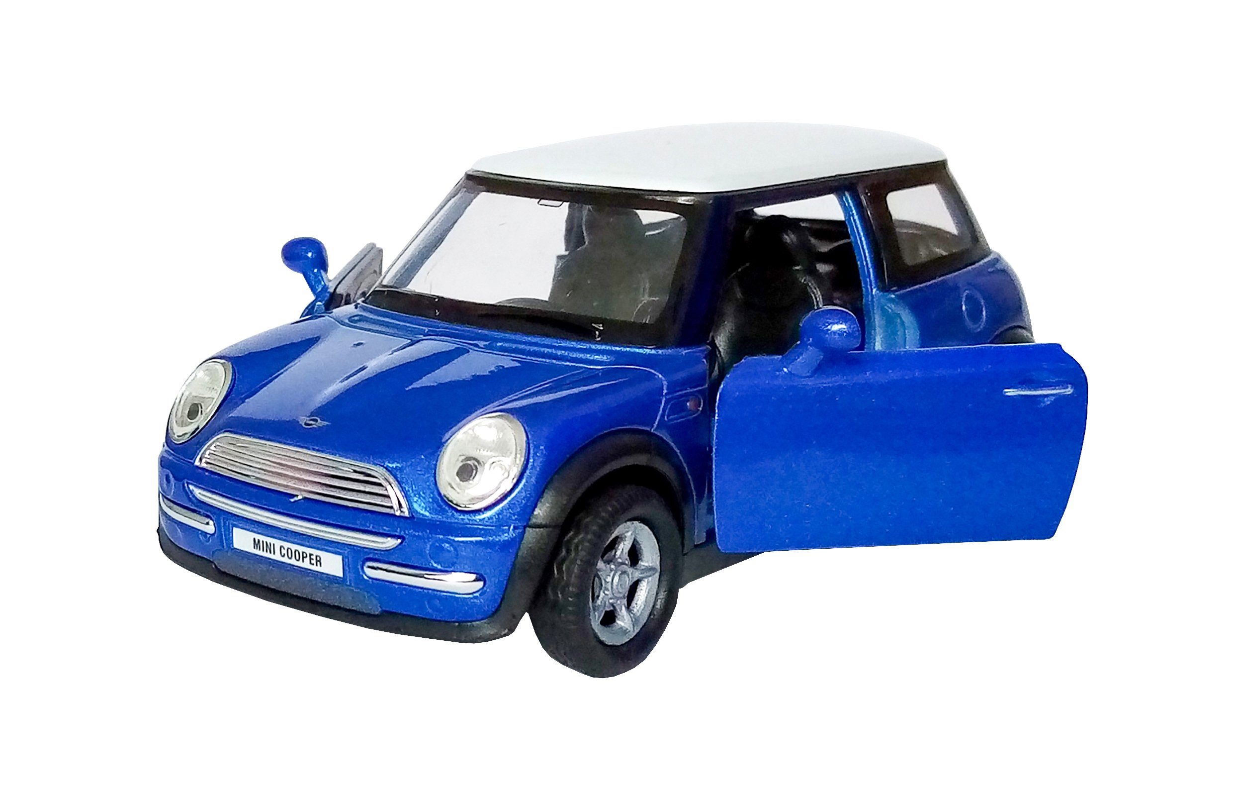 Welly Modellauto Mini Cooper 10cm Modellauto Metall Modell Auto Spielzeugauto 08 (Blau), Welly Fahrzeug Spielzeug Kinder Geschenk