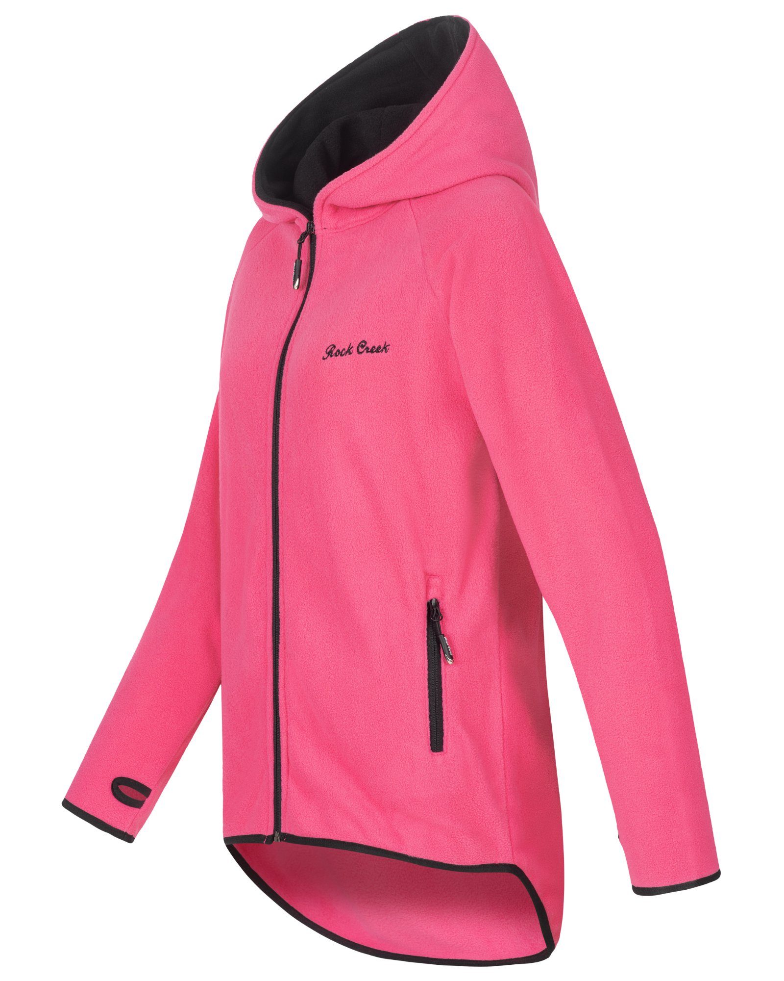 Rock Creek Fleecejacke Damen Fleecejacke Lang D-502 günstig online kaufen