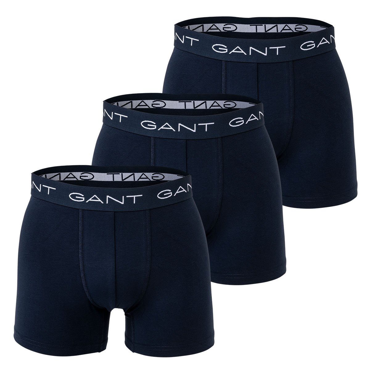 Gant Boxer Herren Boxer Shorts, 3er Pack - Boxer Briefs Marine | Boxershorts