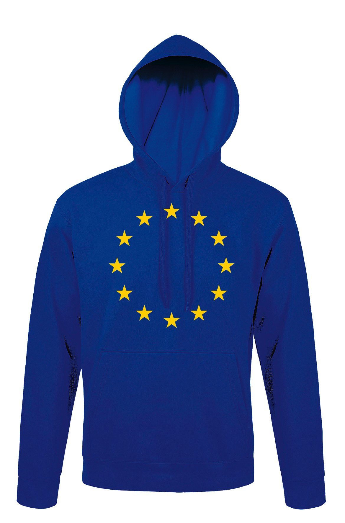 Youth Designz Kapuzenpullover EU Europa Flagge Herren Hoodie Pullover mit modischem Stern Logo Print