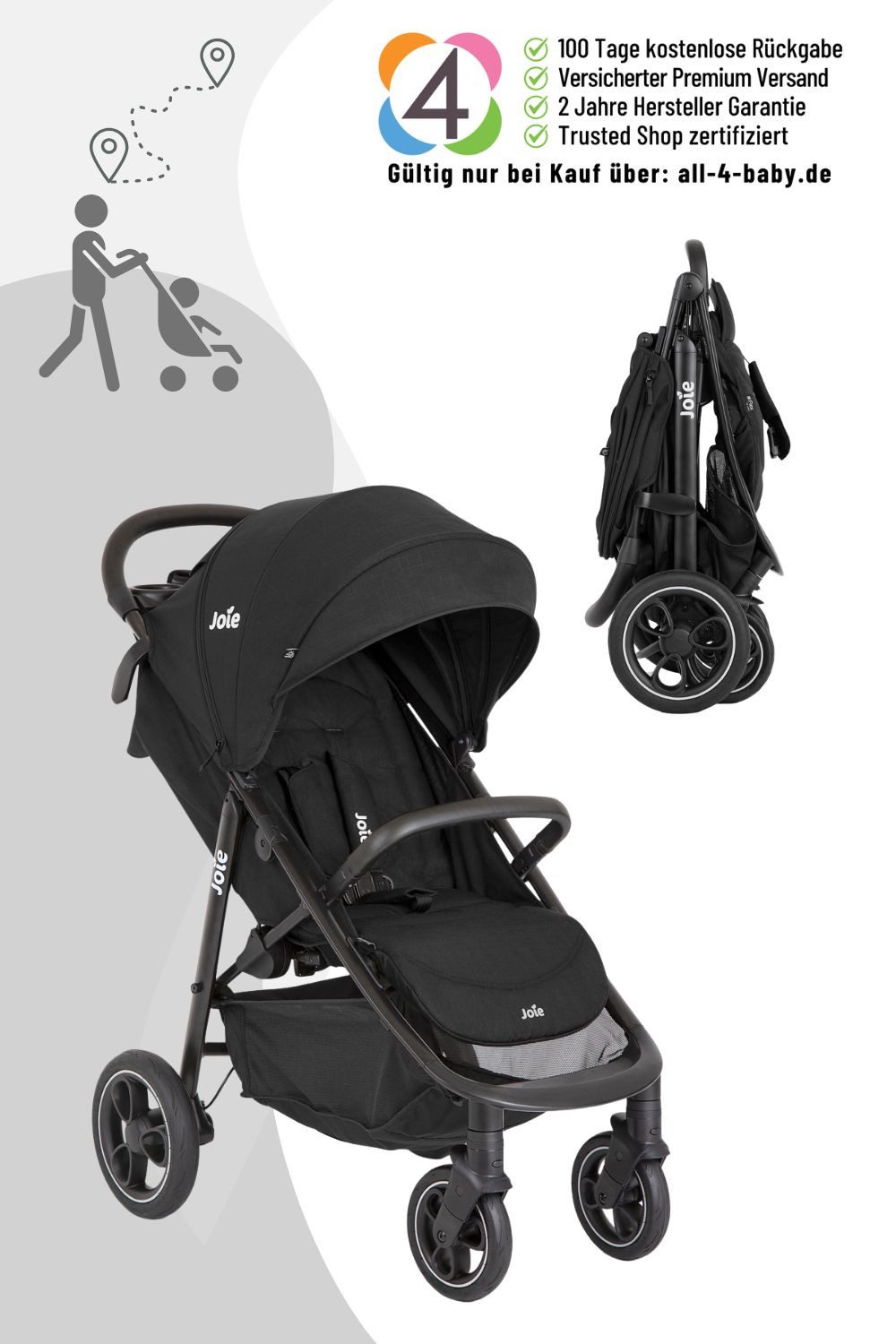 Joie Kinder-Buggy Litetrax Pro Buggy / Sportwagen / Kinderwagen