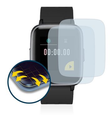 BROTECT Full-Screen Schutzfolie für Onson Fitness Tracker 1.3", Displayschutzfolie, 2 Stück, 3D Curved klar