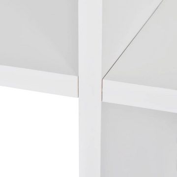 furnicato Bücherregal Treppenregal 107 cm Weiß
