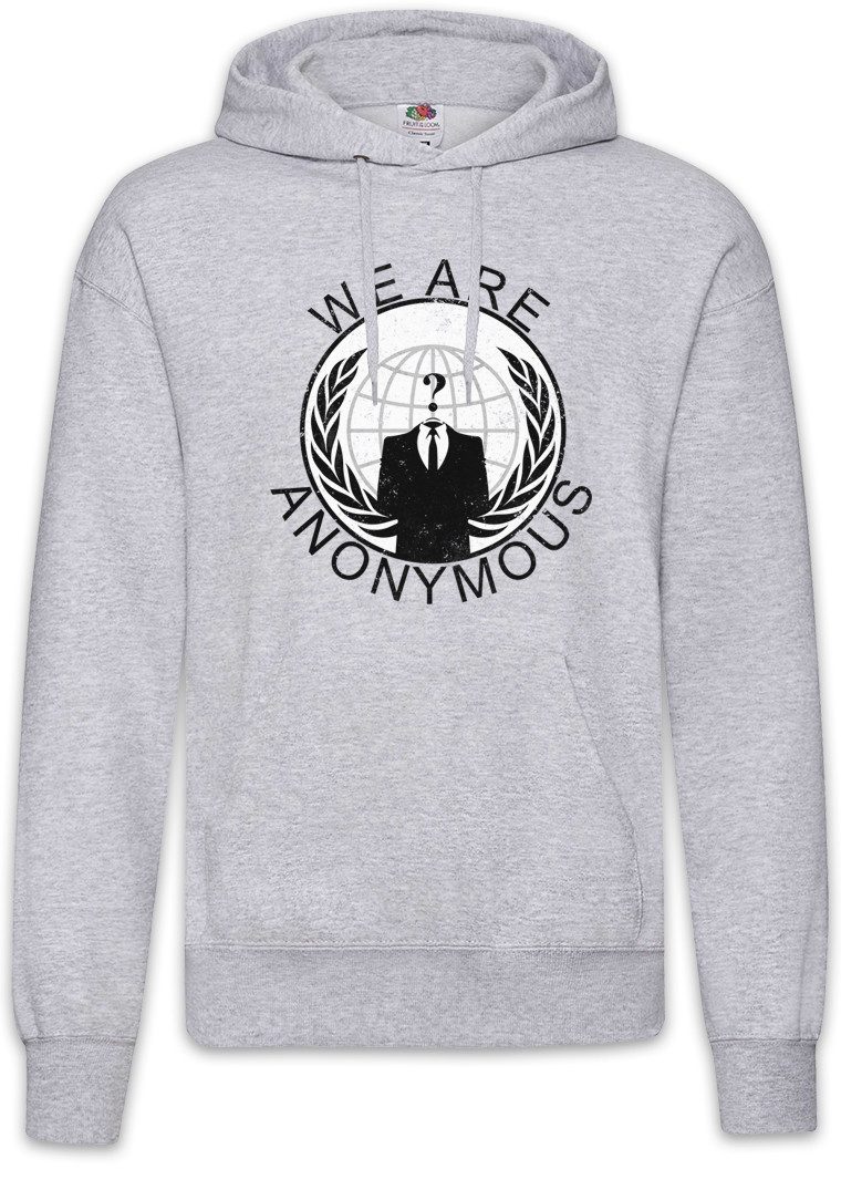 Hoodie Anonymous Vintage Globe Logo Herren Hoodie We Are Guy For Fawkes V