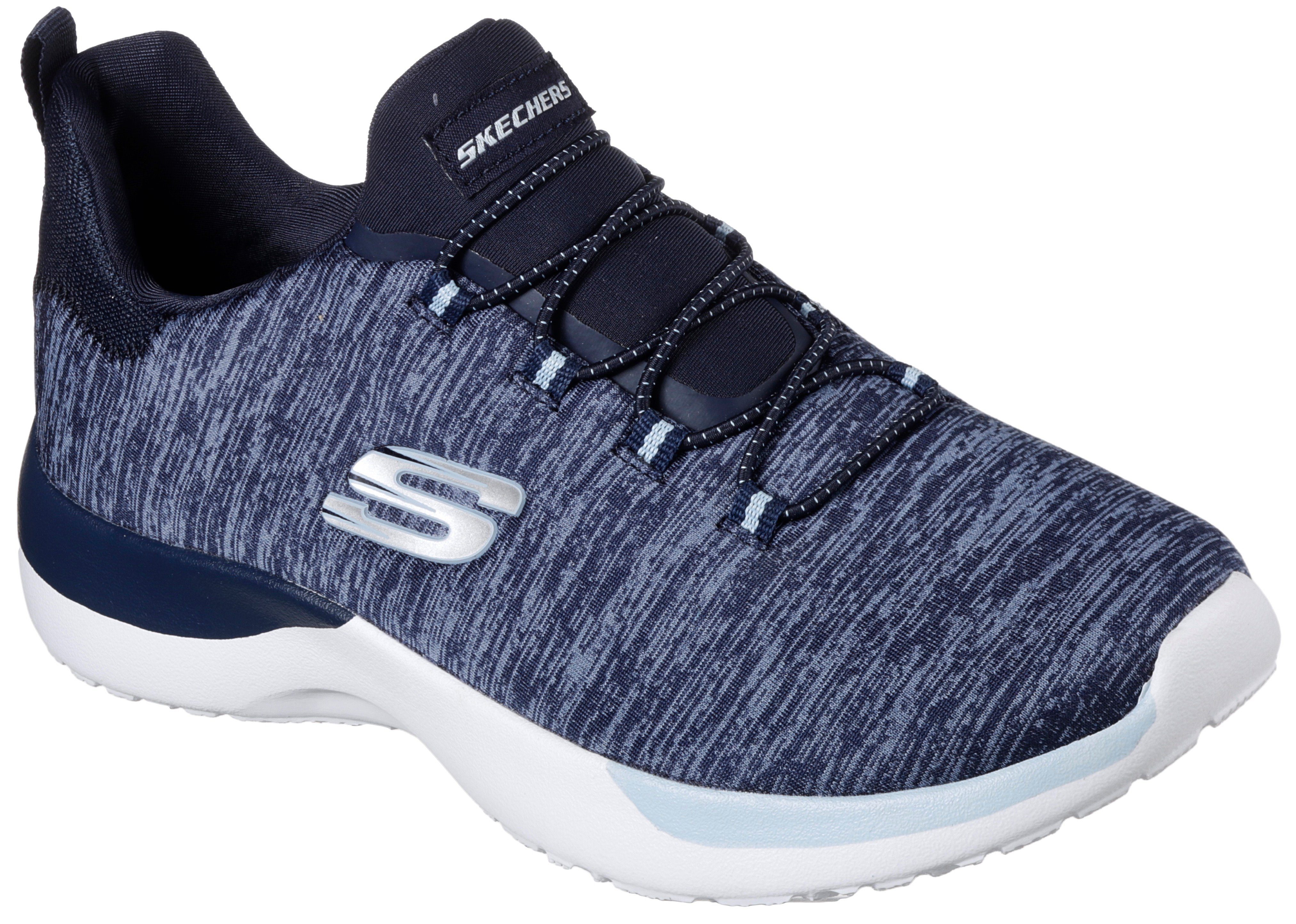 Sneaker Gummizug meliert navy-hellblau mit DYNAMIGHT-BREAK-THROUGH Skechers praktischem Slip-On