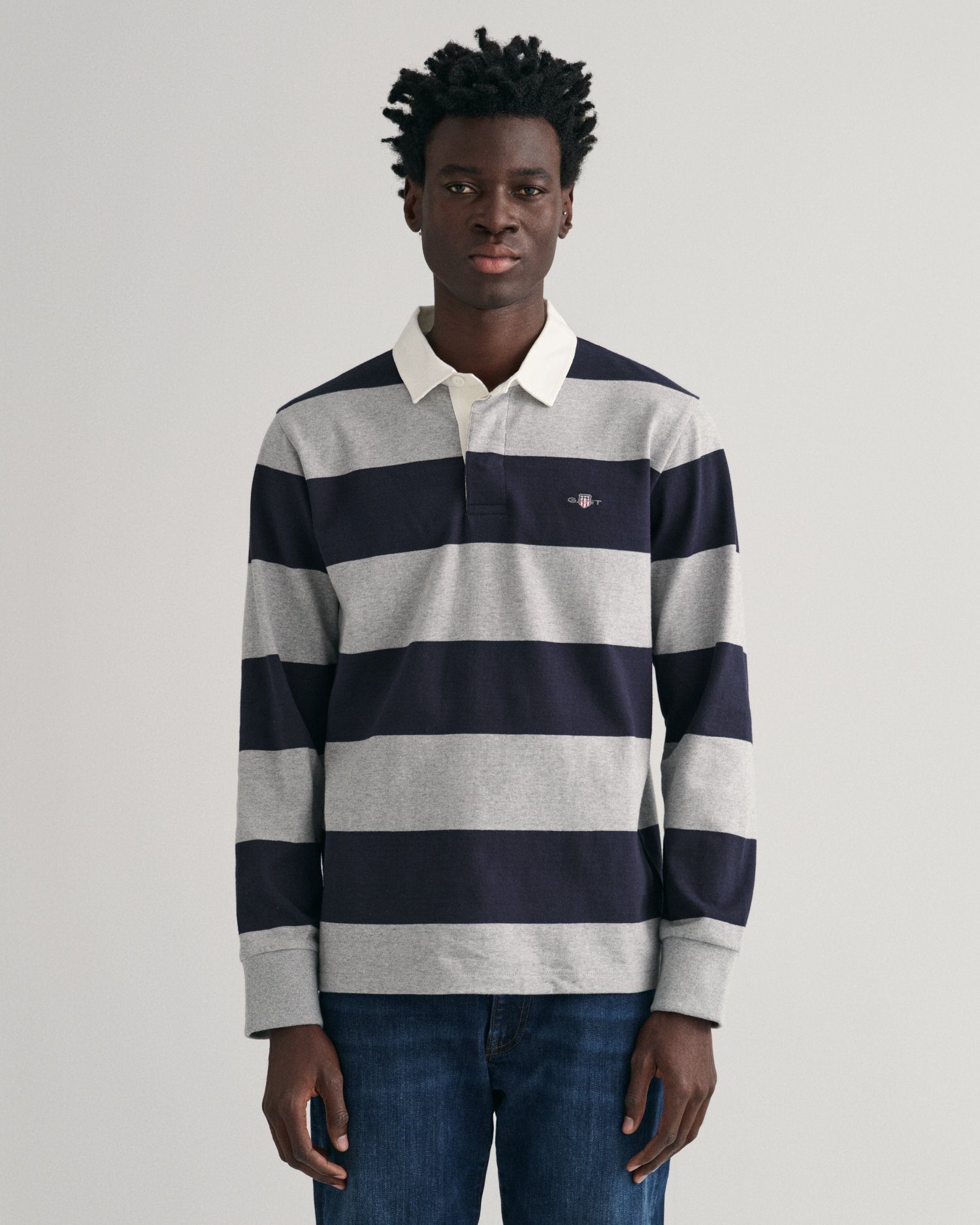 Gant Rugbyshirt REG SHIELD BARSTRIPE HEAVY günstig online kaufen