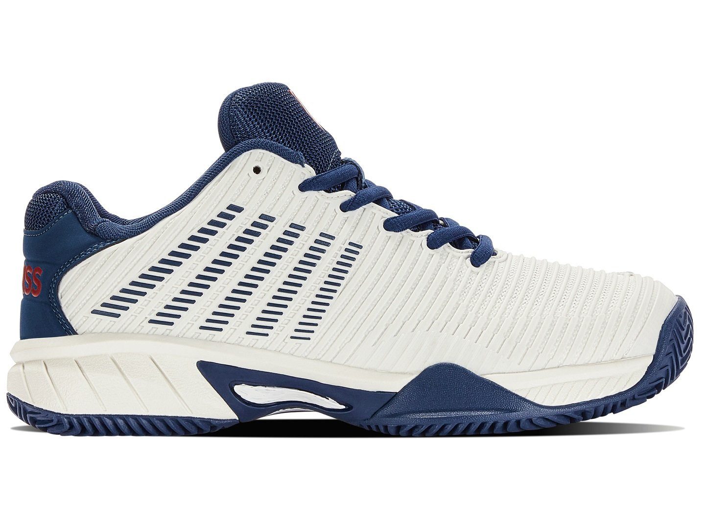 Hypercourt Express 2 Clay/Sandplatz weiss/opalblau Kinder Tennisschuh