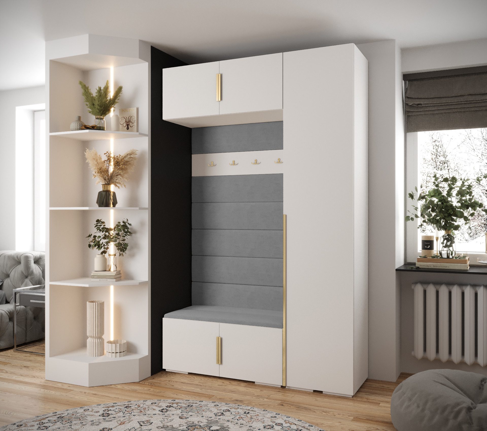 ABIKS MÖBEL Kompaktgarderobe INOVA 1 SATZ günstig online kaufen