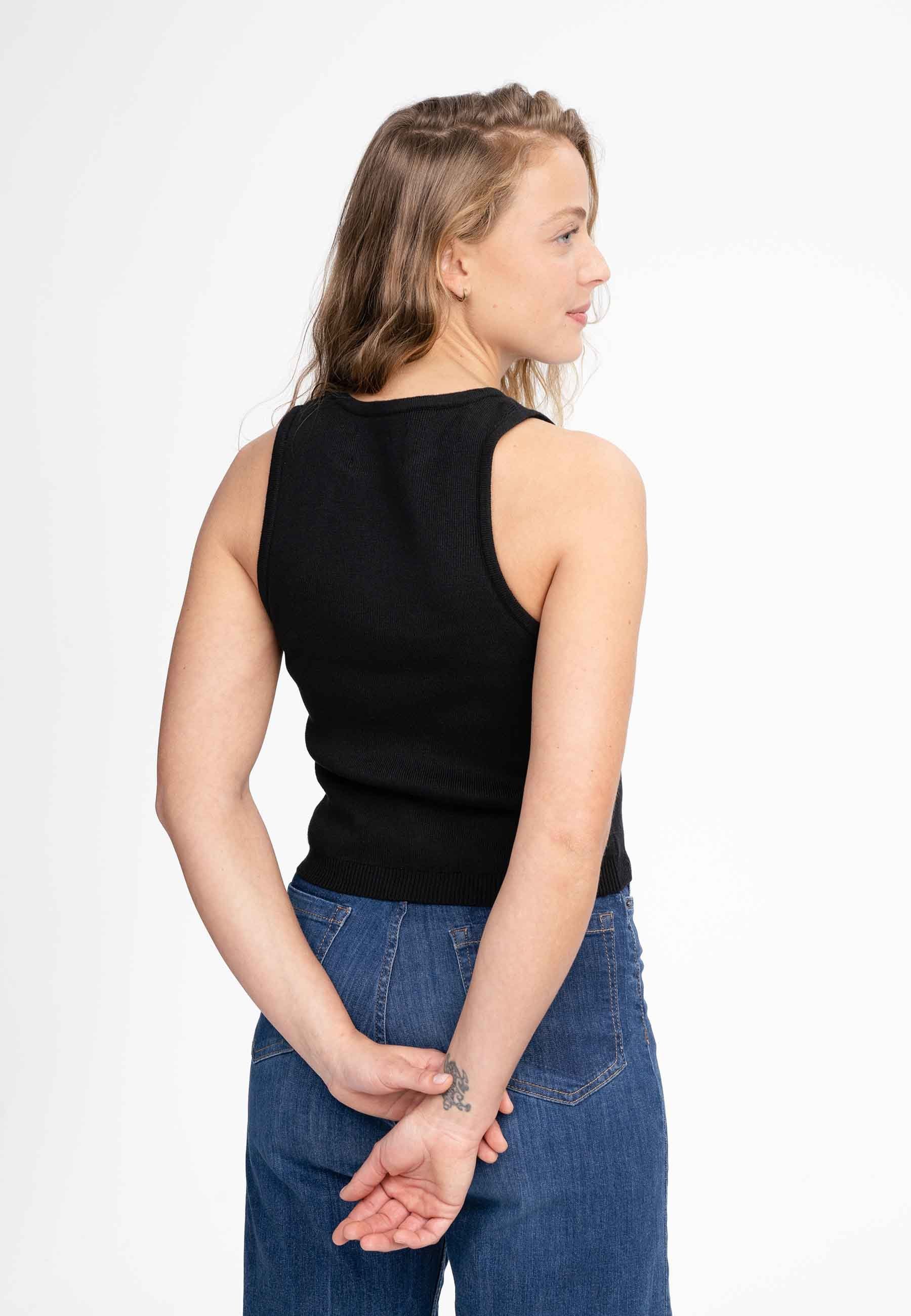 MELA Trägertop Strick Top NIKARA Ärmellos günstig online kaufen