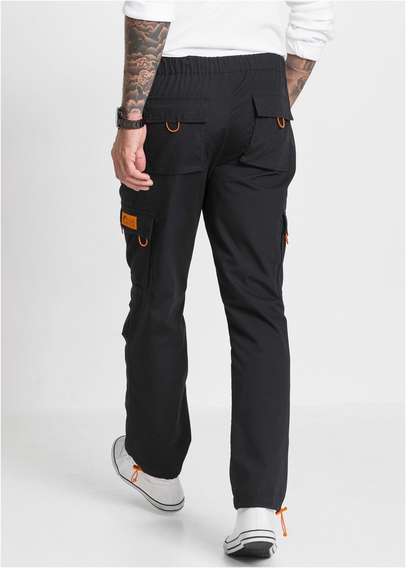 bonprix Schlupfhose aus Baumwollmischung, mit elastischem Bund und Tunnelzug