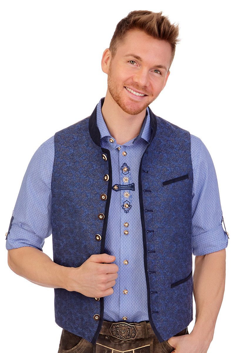 Gebr. Weis menswear Trachtenweste Trachtenweste - WIESSEE - dunkelblau günstig online kaufen
