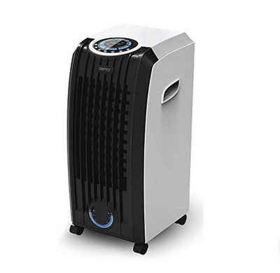 JUNG Ventilatorkombigerät CAMRY mobiles Klimagerät ohne Abluftschlauch, Wasserkühlung, Fernbed, Aircooler, Aircondition, 80W, Luftkühler, leise, Ventilator Kühler