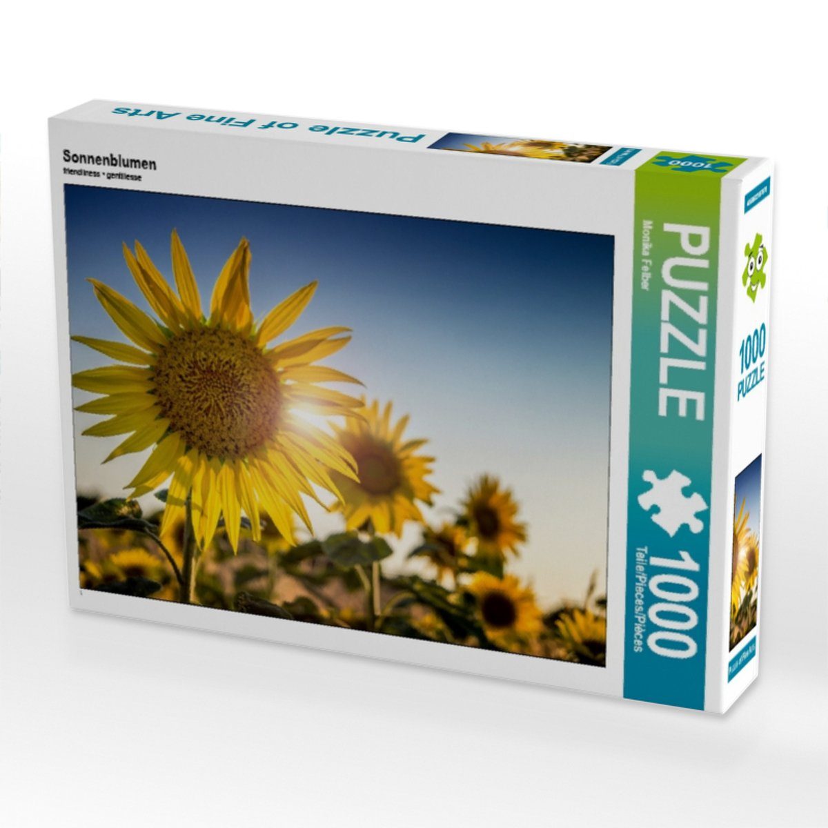 Bild mit Lege-Größe 1000 Foto Sonnenblumen Puzzle 48 x Augenblicke-Zaubern Puzzle CALVENDO Teile von Foto-Puzzle CALVENDO Licht, 1000 Puzzleteile 64 cm