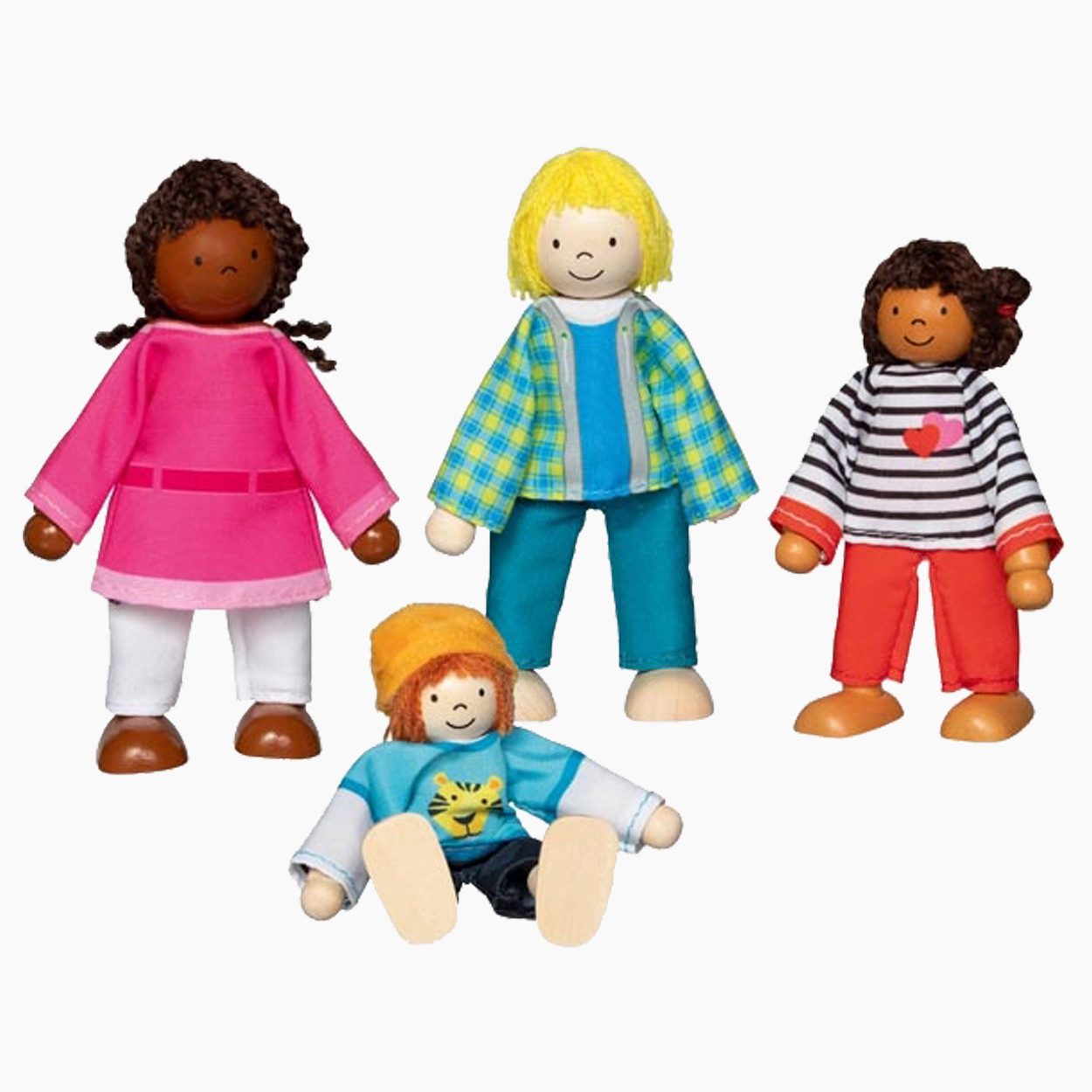 goki Biegepuppe Biegepuppen Interkulturelle Familie (Packung, 4-tlg., set), günstig online kaufen