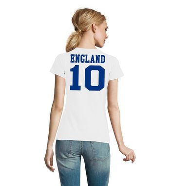 Blondie & Brownie T-Shirt Damen England United Kingdom EM Sport Trikot Fußball Meister WM