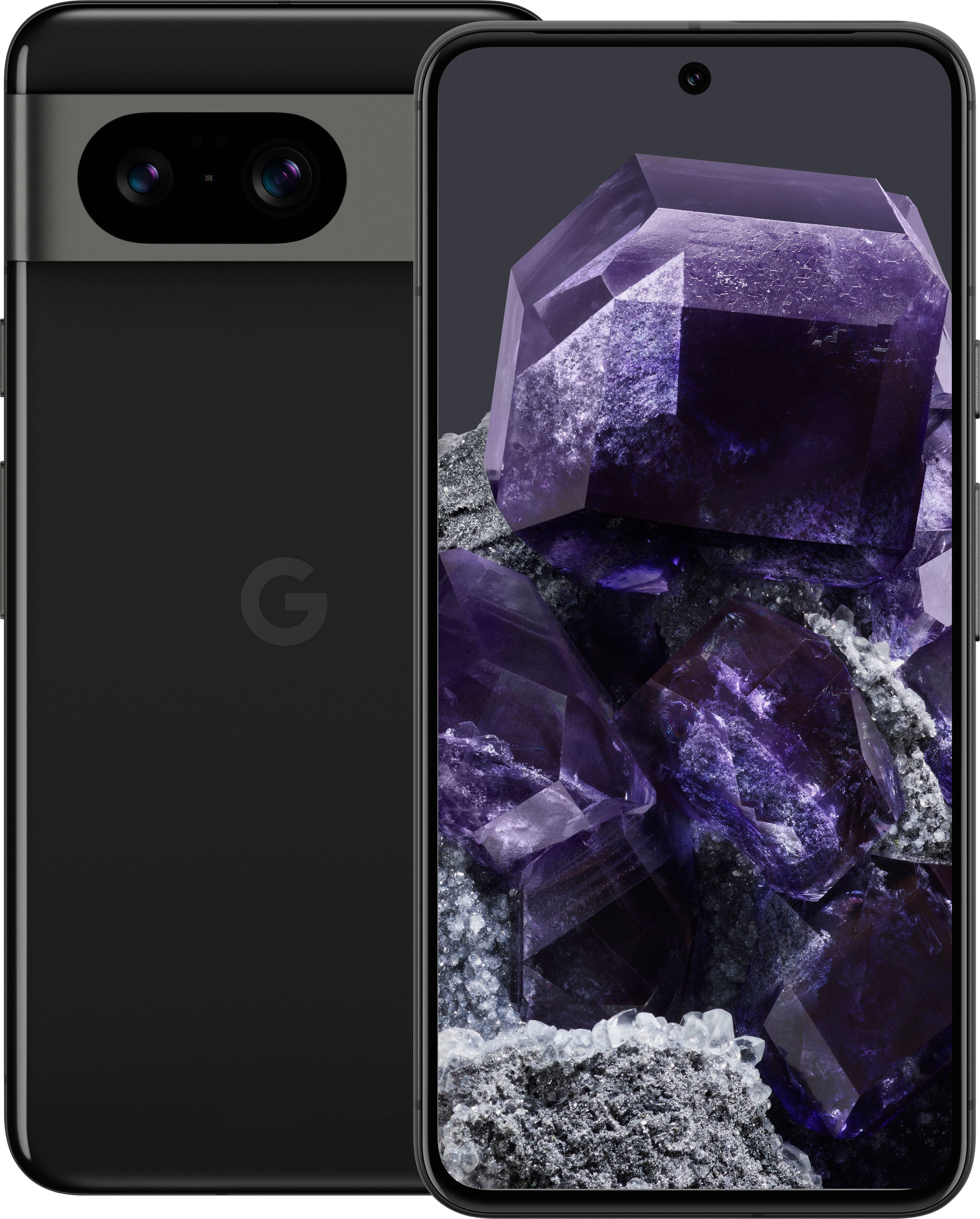 Google Pixel 8, 128GB Smartphone (15,7 cm/6,2 Zoll, 128 GB Speicherplatz, 50 MP Kamera) obsidian