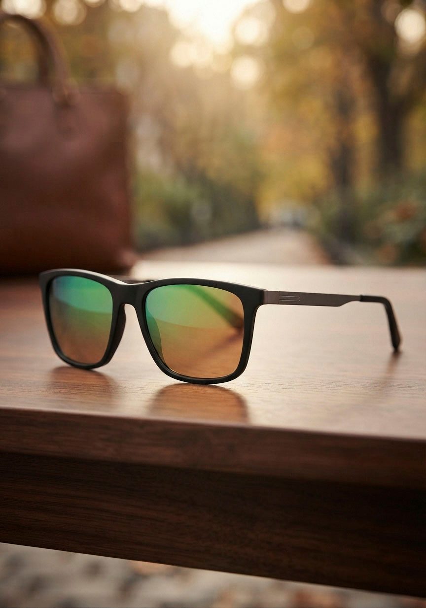 Man's World Sonnenbrille sportlich-modischer Stil, rechteckige Vollrandfassung, schwarz matt – Bild 2 von 4