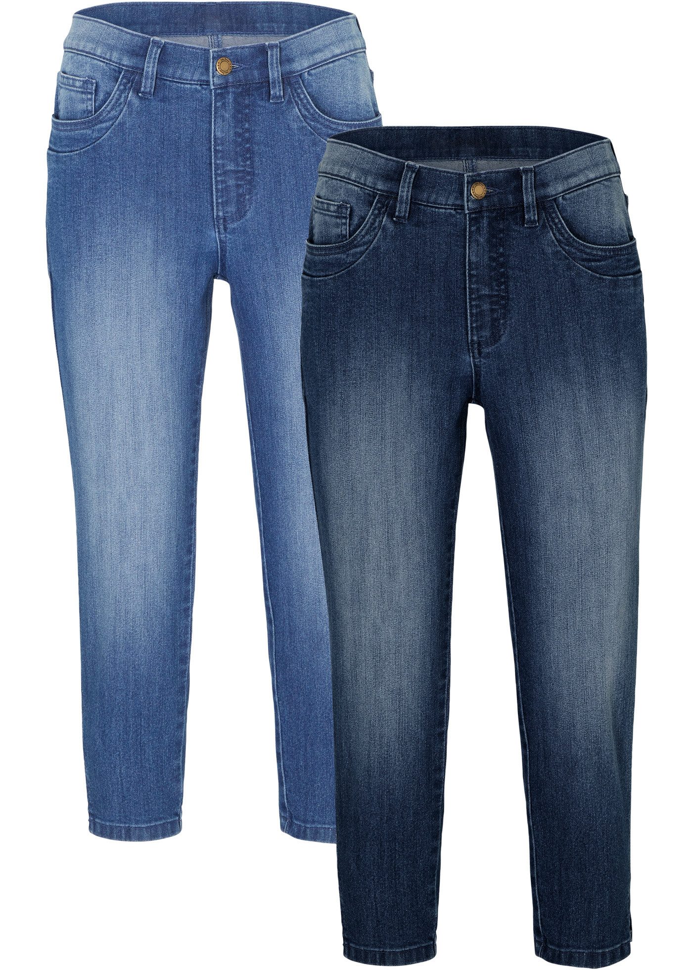 bonprix Caprijeans (Packung, 2-tlg) Slim Fit, 3/4-Länge, aus Stretch-Materi günstig online kaufen