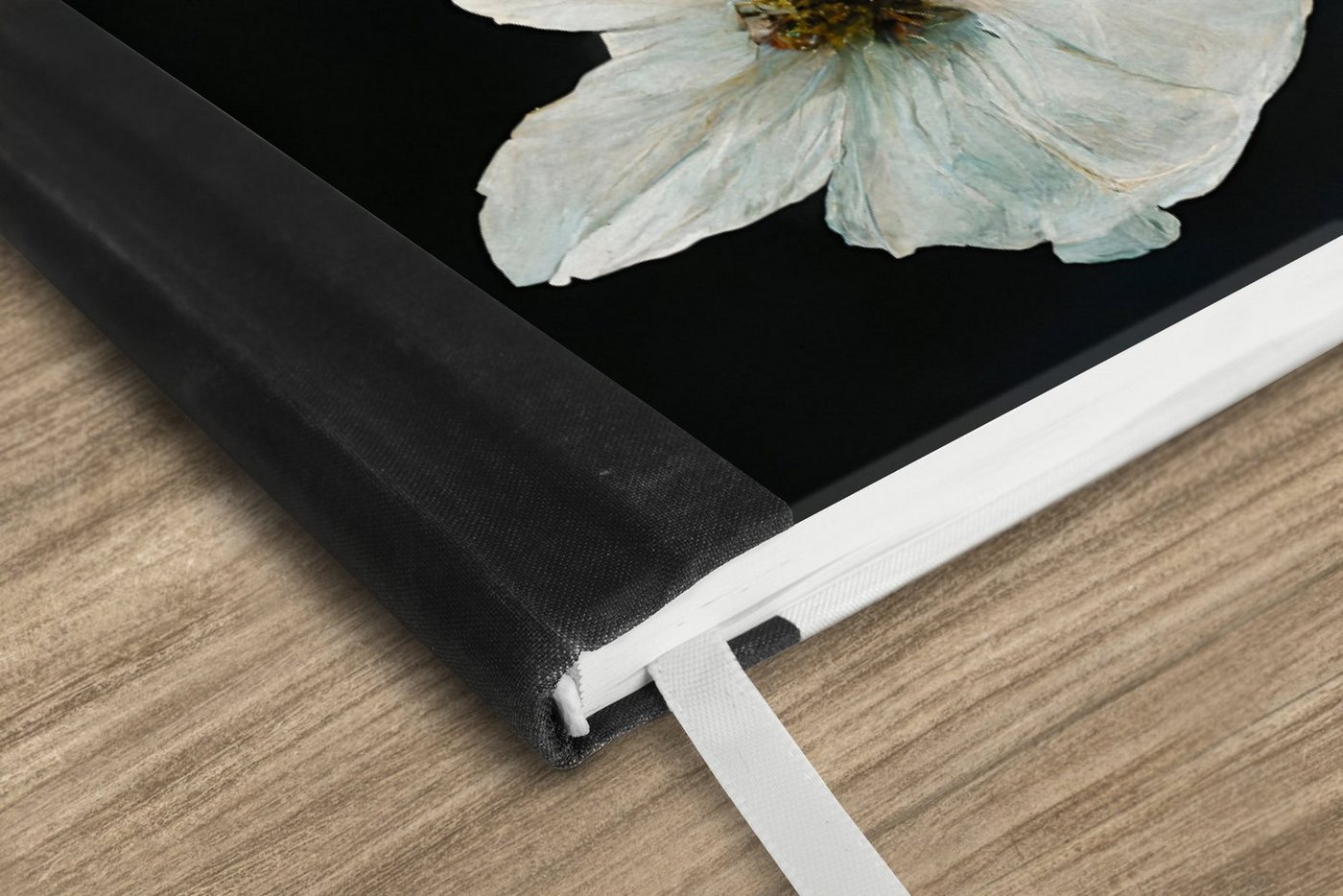 Thumbnail - MuchoWow Notizbuch Blumen - Pflanzen - Schwarz - Weiß, Journal, Merkzettel, Tagebuch, Notizheft, A5, 98 Seiten, Haushalt...