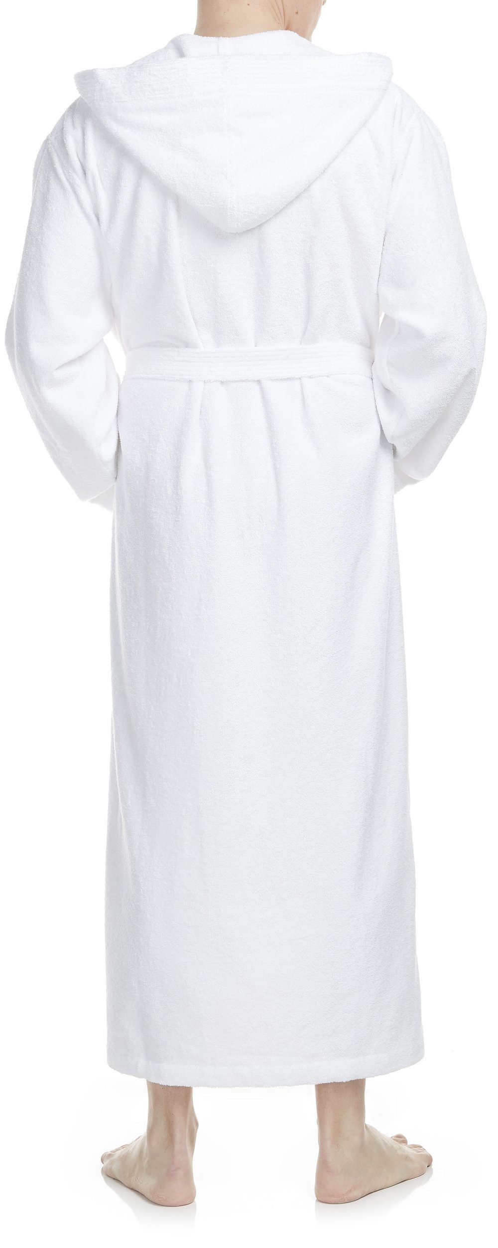 Arus Herrenbademantel mit Kapuze, 100% Baumwolle, extra lang, für Spa & Zuh günstig online kaufen
