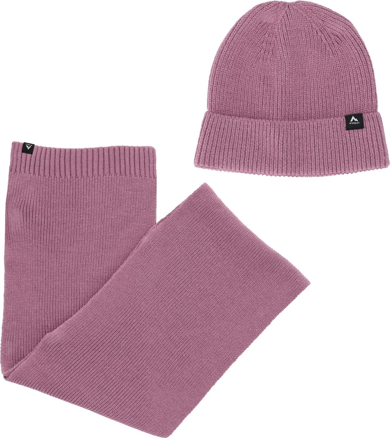 McKINLEY Strickmütze Ux.-Mütze Maic II + Scarf U RED WINE günstig online kaufen