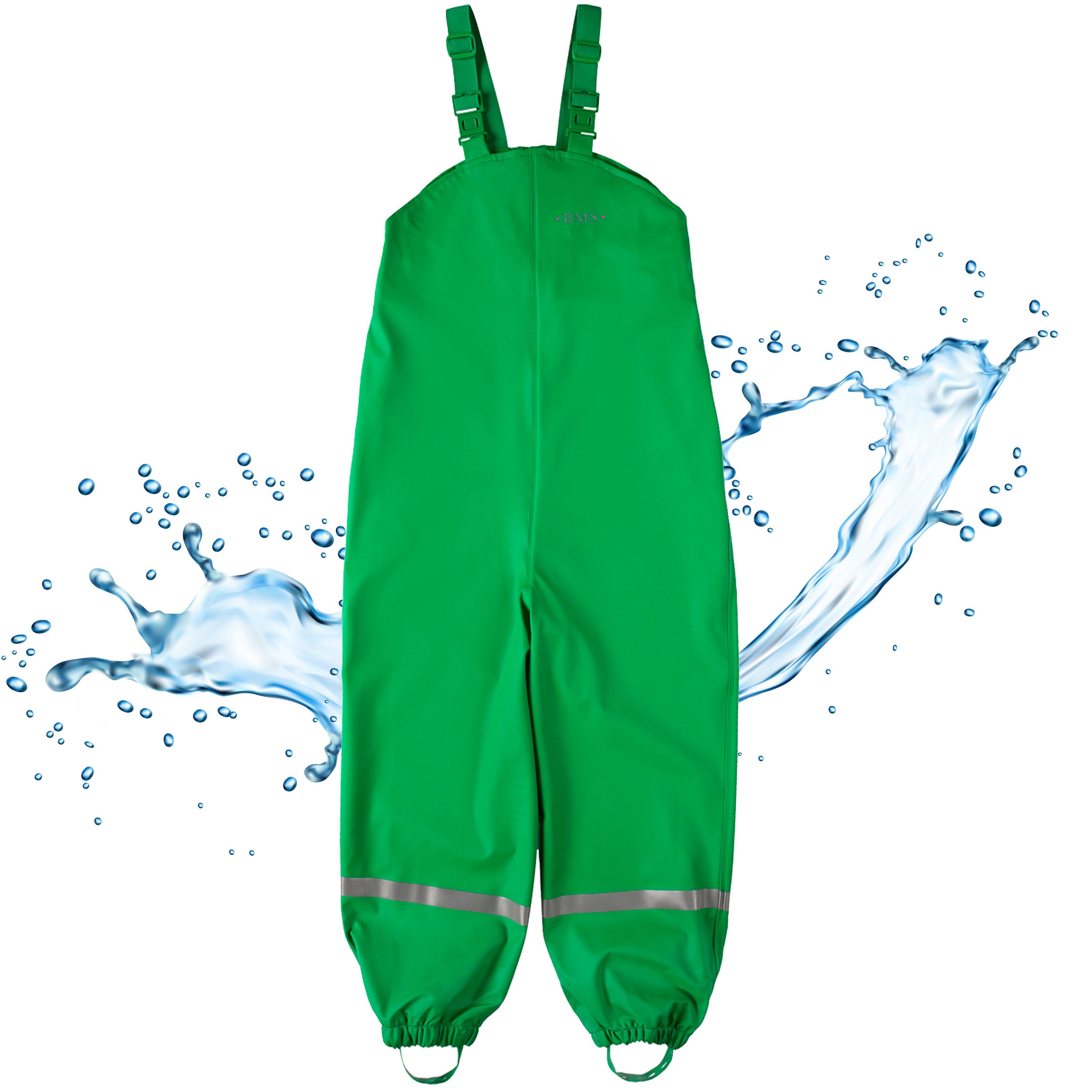 BMS Regen- und Matschlatzhose Räuberwald 100% wasserdichte Regenlatzhose OekoTex zertifiziert
