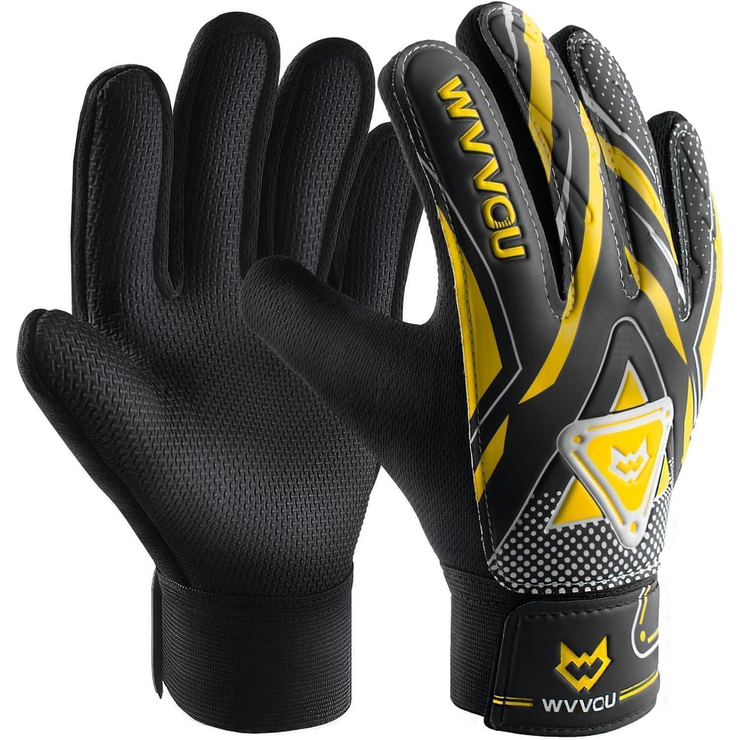 LuxusKollektion Torwarthandschuhe Torwarthandschuhe Kinder Jugendliche Fußball Schutz Halt Yellow 8