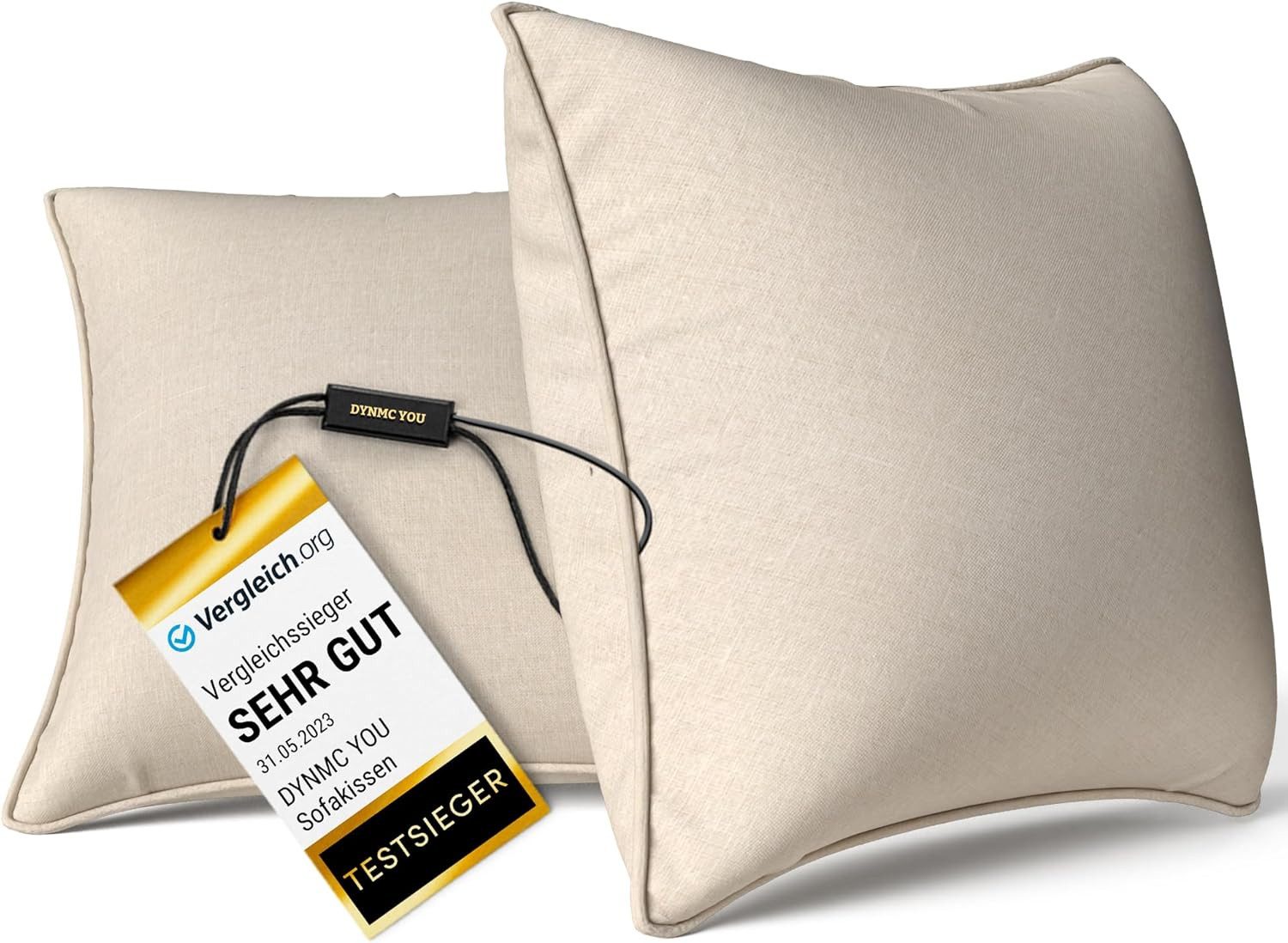 DYNMC you Sofakissen mit Füllung und Bezug - 2er Set mit Viel Füllung, Rück günstig online kaufen