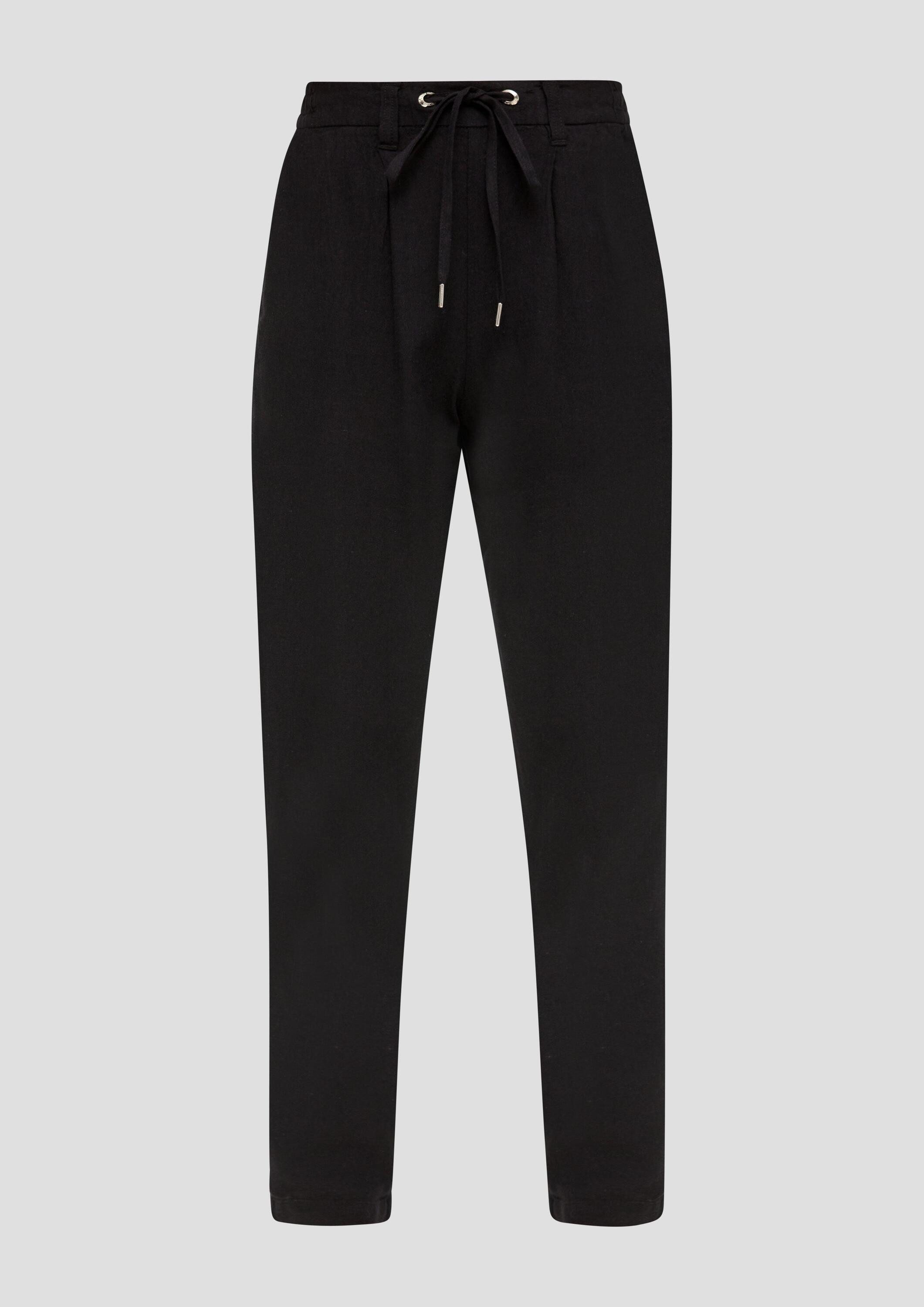 QS Chinos Hose Regular: Hose aus Leinenmix
