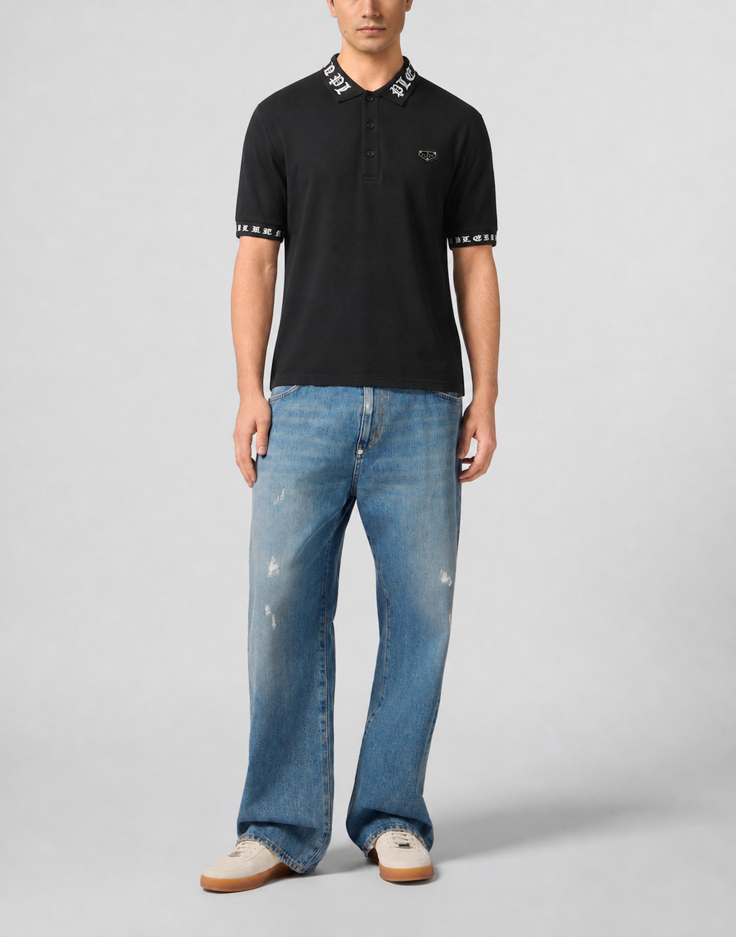 PHILIPP PLEIN Poloshirt Kurzarm-Poloshirt