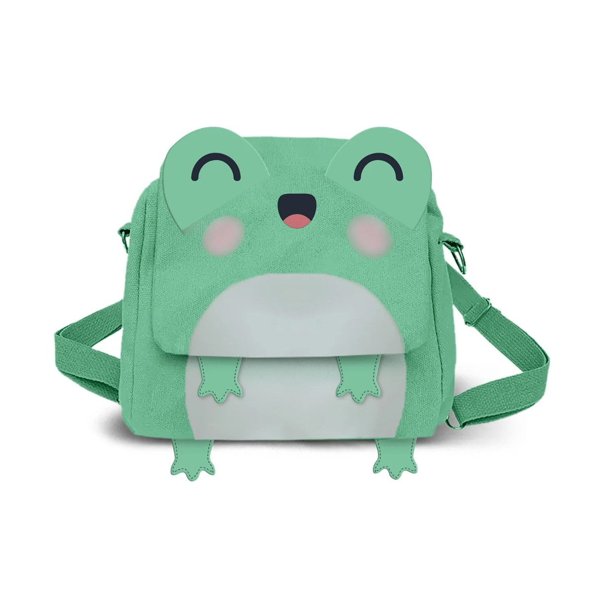 Oh My Pop! Rucksack Froggy Kawaii Bag Backpack Convertible Tasche Crossbody Alltag (1-tlg)