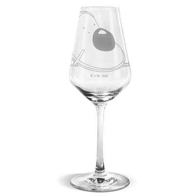 Mr. & Mrs. Panda Weißweinglas Avocado schwanger - Transparent - Geschenk, Babyparty, Weißweinglas, Premium Glas, Premium Gravur