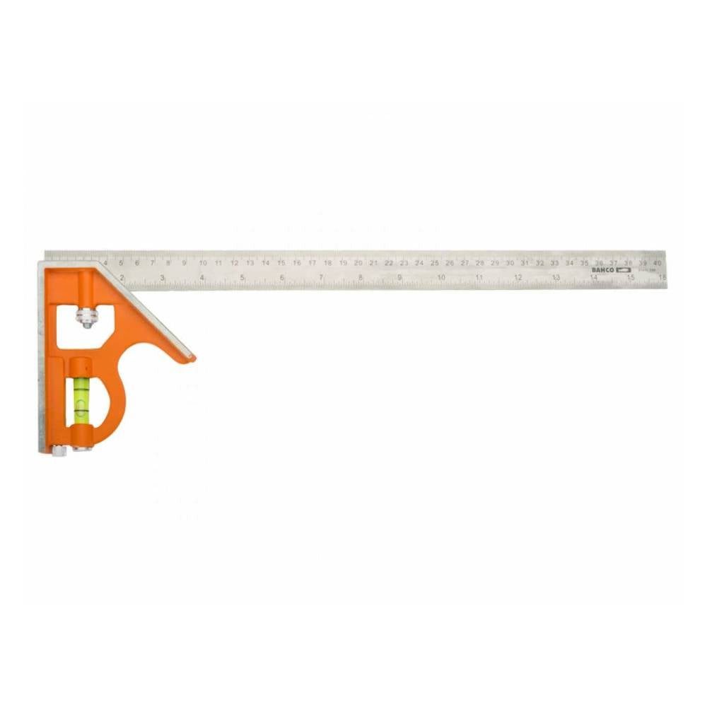BAHCO Winkelmesser KOMBINATIONSWINKEL 400MM METRISCH+ZOLL, MARKIERT 45° U. 90° CS400 – Bild 3 von 4