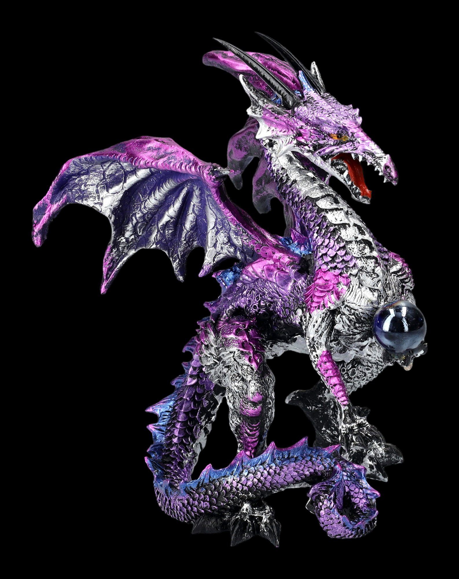 Figuren Shop GmbH Fantasy-Figur Drachen Figur - Purple Dragon Protector - F günstig online kaufen