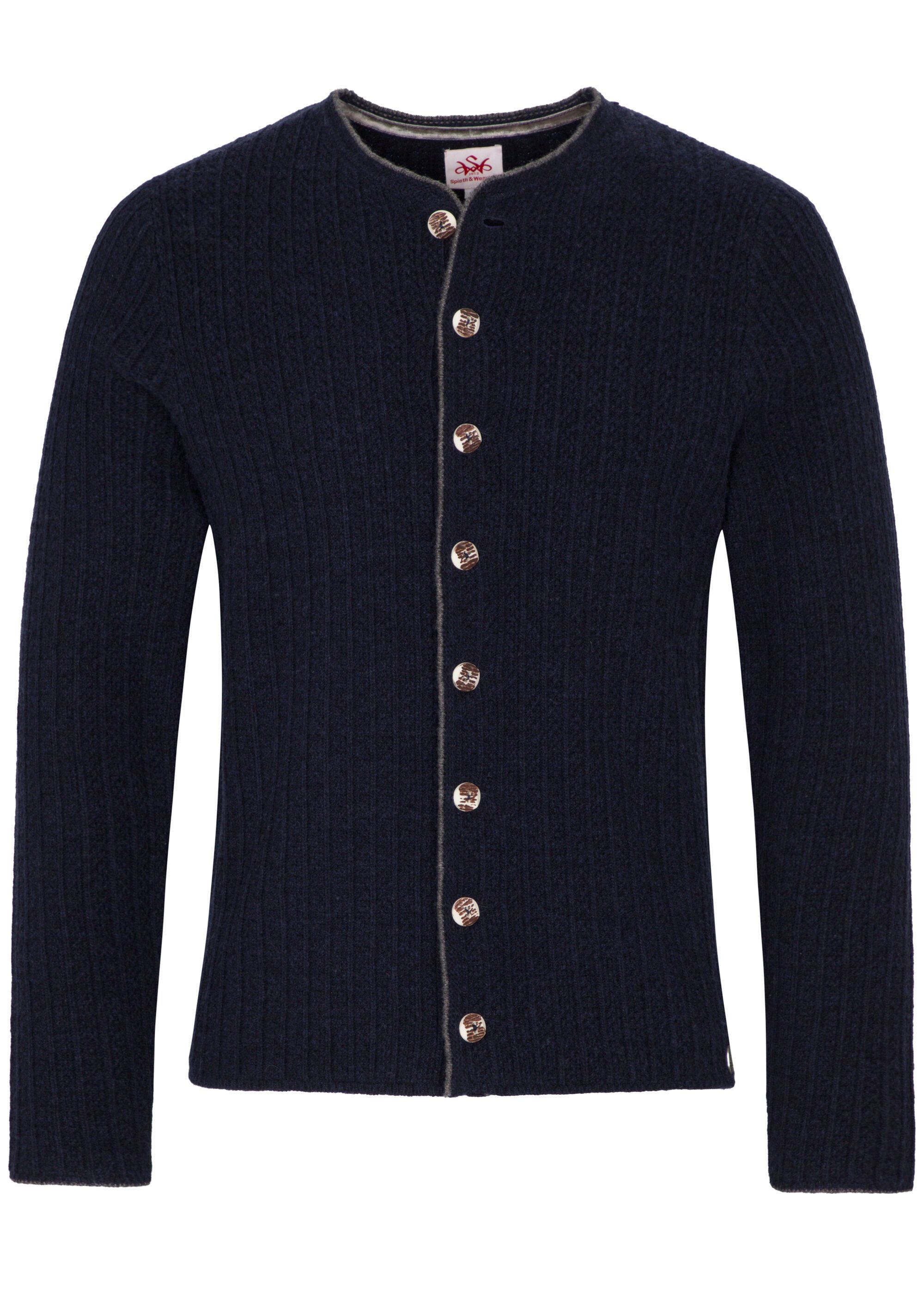 Spieth & Wensky Trachtenstrickjacke Gerber (1-tlg) mit Holzknöpfe günstig online kaufen