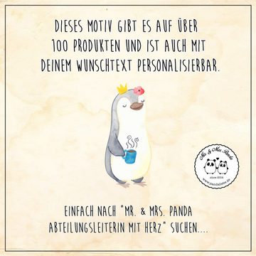 Mr. & Mrs. Panda Grußkarte Abteilungsleiterin Herz - Weiß - Geschenk, Dankeschön, Büro, Geburtst, Hochwertiger Karton