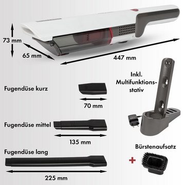 ProfiCare Akku-Handstaubsauger PC-Aks 3102, Slim Line-Design, 11,1 V Lithium-Ionen-Akku