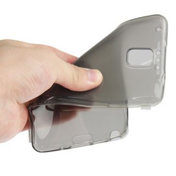 König Design Handyhülle Samsung Galaxy Note 3, Samsung Galaxy Note 3 Handyhülle Backcover Grau