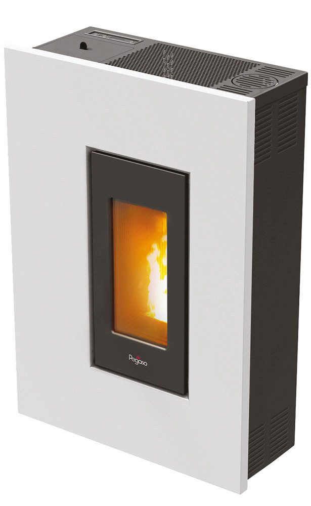 Pegaso pellet stove Pegaso » Madison 5«, 2.5-5.2 kW room air independent, 5.2 kW, hallway model, top, rear or side flue, Wi-Fi optional