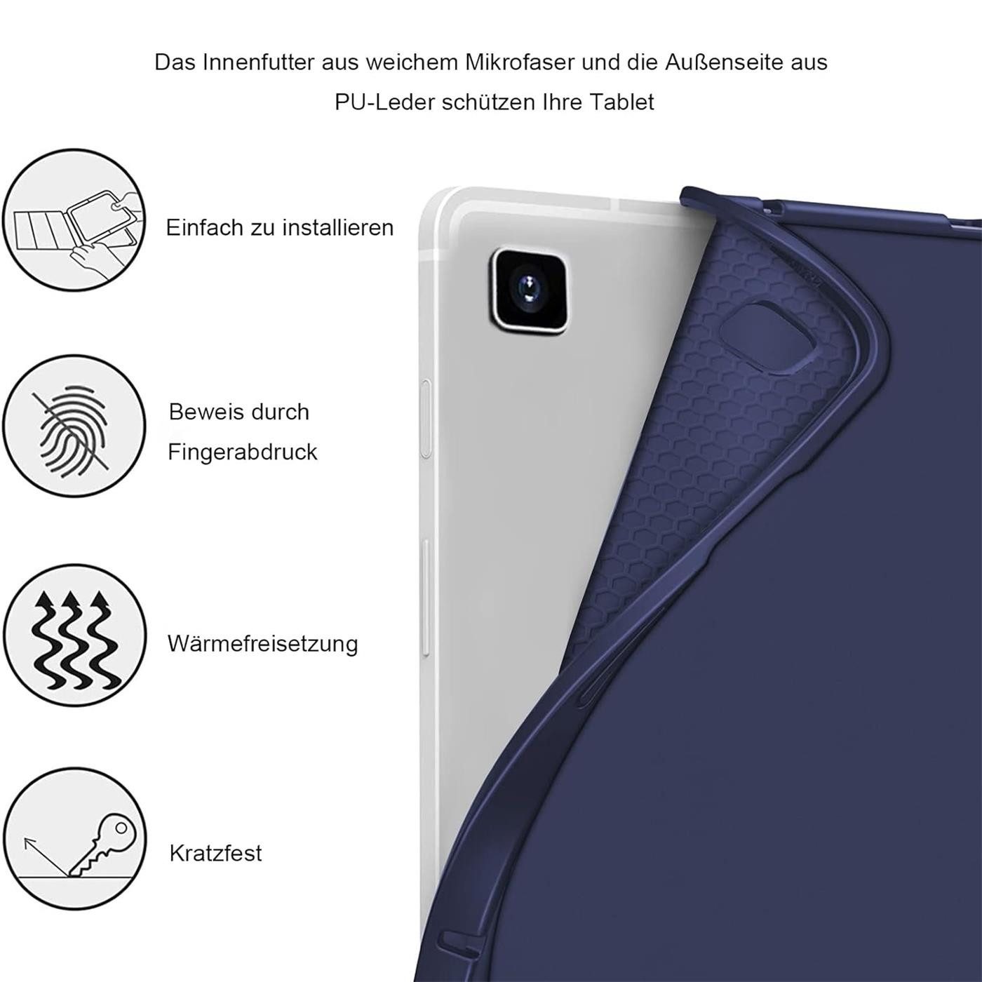 CoolGadget Tablet-Hülle Smart Cover für Samsung Galaxy Tab A7 10.4 T500 26,4 cm(10,4 Zoll), Schutz Tasche aufstellbar mit Stift Halter für Galaxy Tab A7 10.4 T500