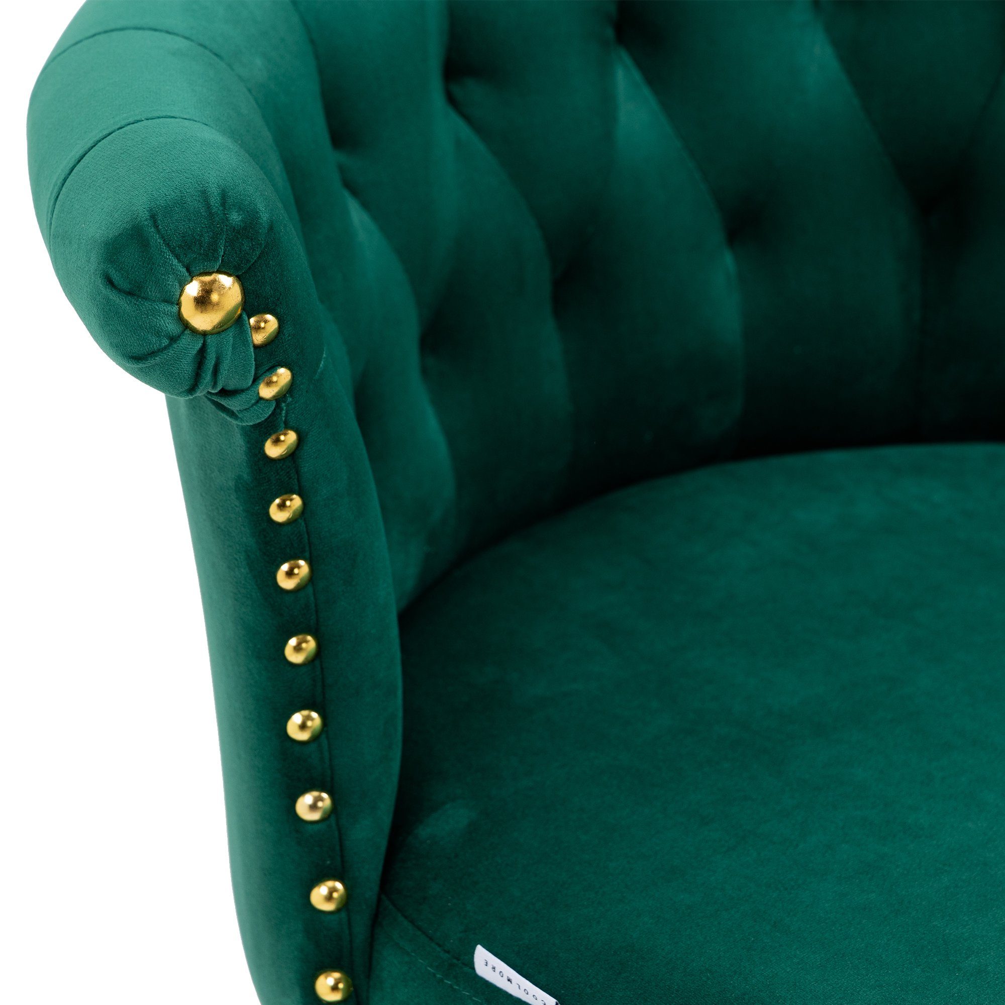 WISHDOR Barhocker Barstühle Tresenhocker Drehhocker, mit grün fester Rückenlehne 360-Grad-Drehung Fußstütze, Höhe und mit