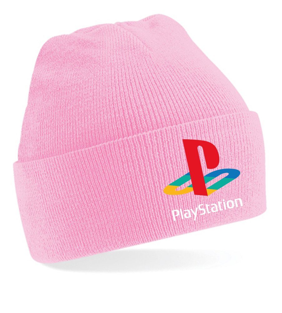 Blondie & Brownie Beanie Unisex Erwachsenen Mütze Playstation Konsole Gaming Rosa