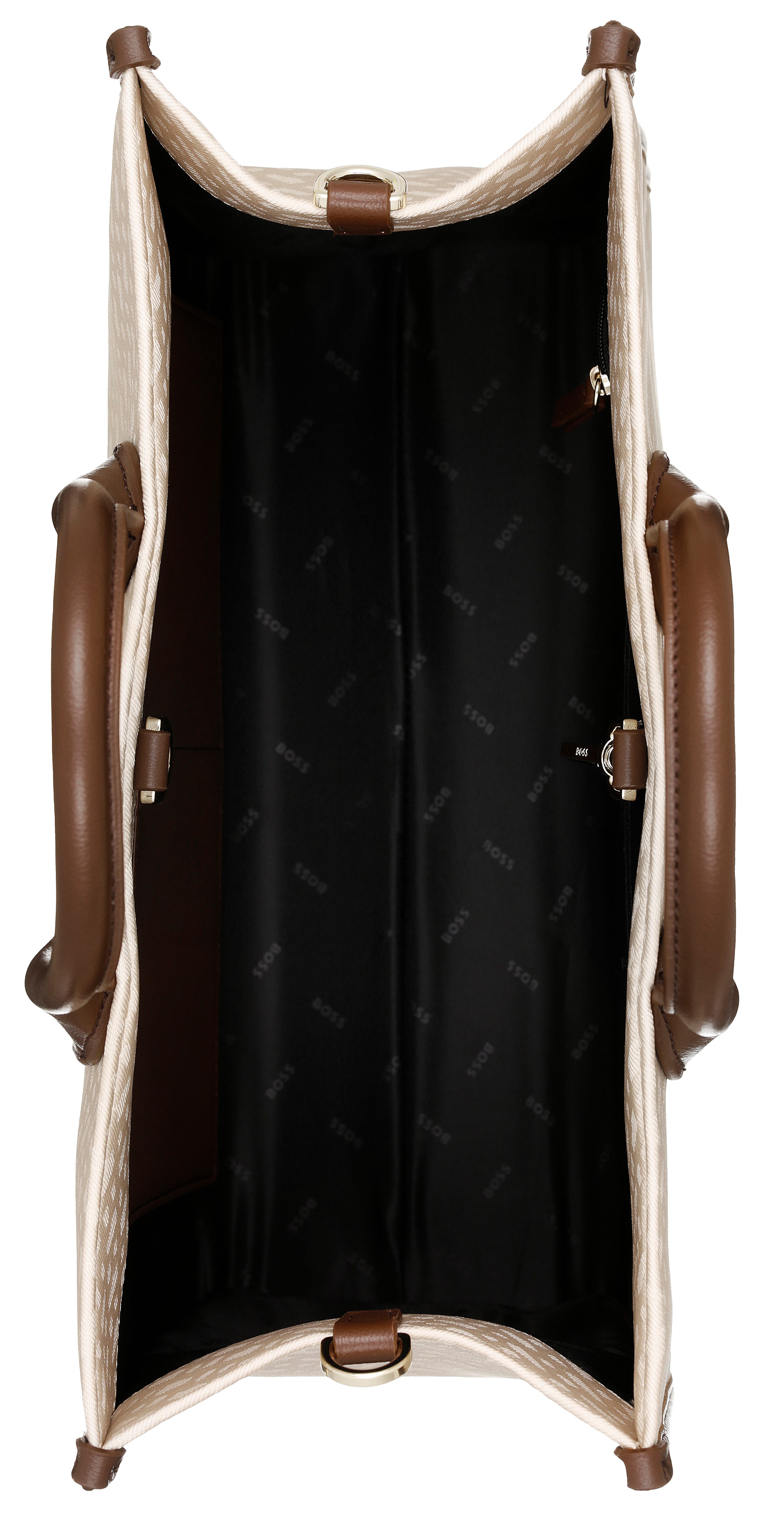 BOSS Shopper Sandy MED Tote M, große Damen Henkeltasche, Umhängetasche mit abnehmbarem Schultergurt