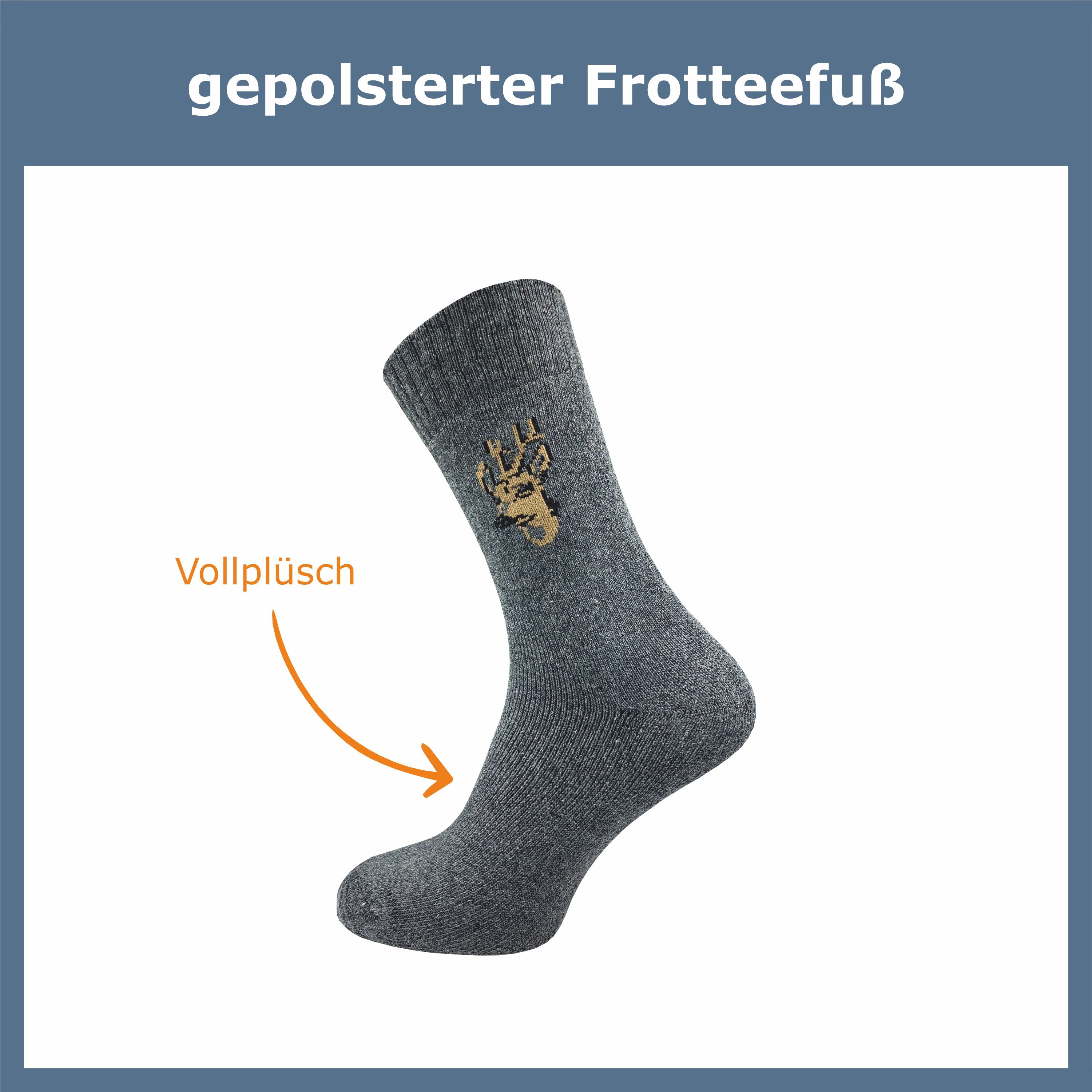 GAWILO Freizeitsocken für Herren - warme Socken für Jäger - Armysocken uni günstig online kaufen