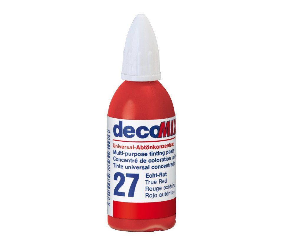 decotric® Vollton- und Abtönfarbe Decotric Abtönkonzentrat 20 ml echtrot