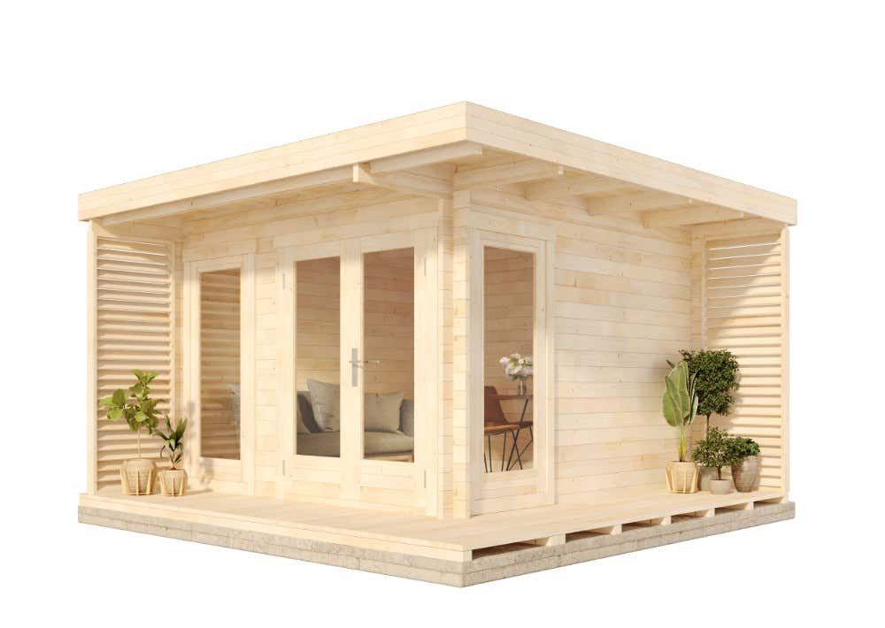 Gartenhaus Holz Gardenlounge Cube-44