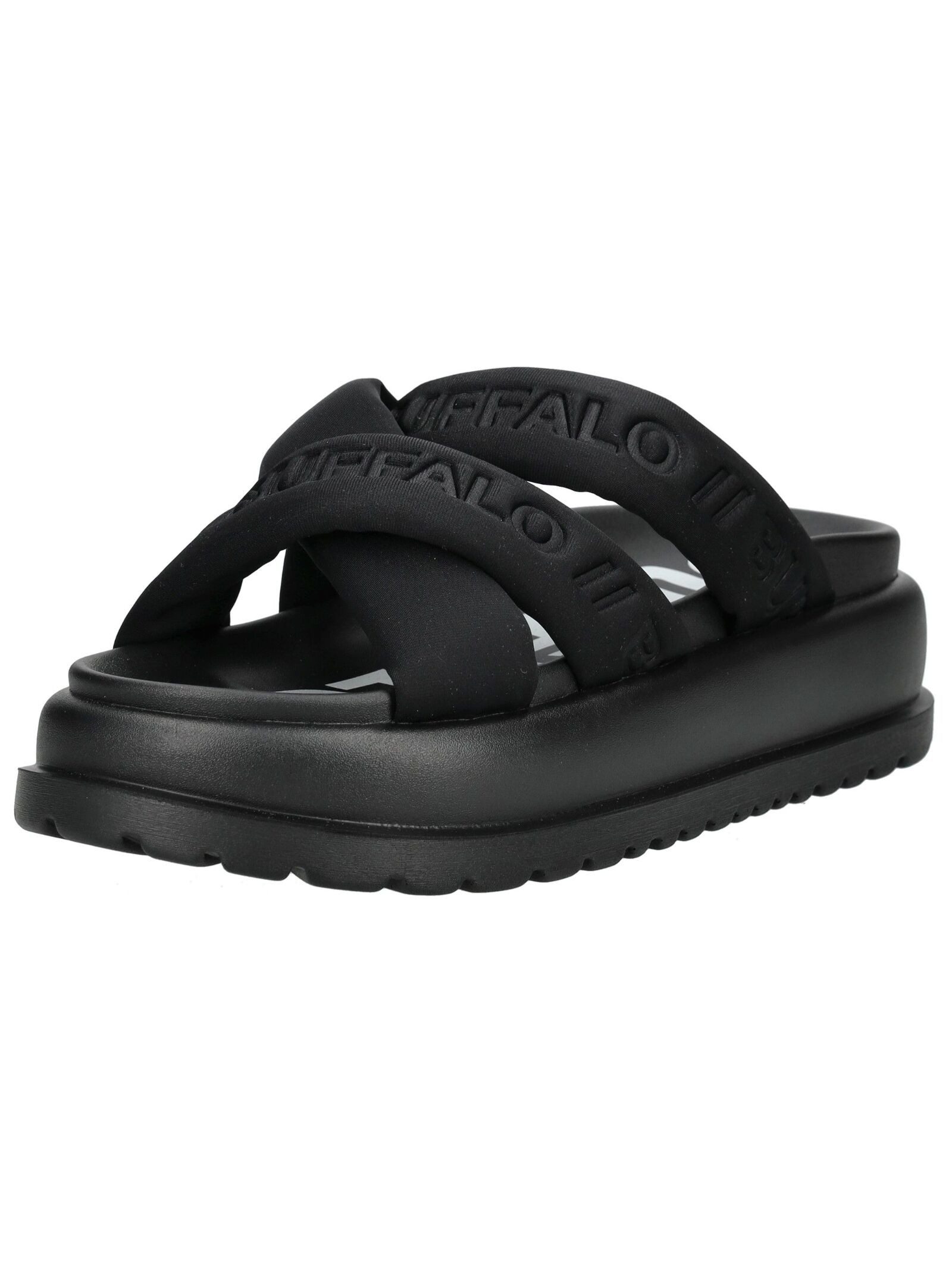 Buffalo Pantoletten Lederimitat/Textil Pantolette günstig online kaufen